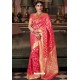 Fuchsia Pure Silk Weaving Party Wear Saree