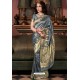 Grey Pure Silk Weaving Party Wear Saree