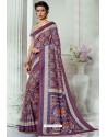 Blue Silk Latest Party Wear Saree