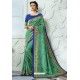 Forest Green Silk Latest Party Wear Saree