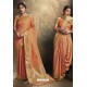 Orange Banarasi Silk Latest Designer Saree