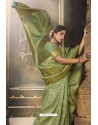 Green Banarasi Silk Latest Designer Saree