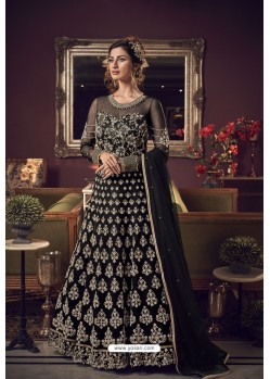 Black Premium Net Heavy Designer Indo Western Suit