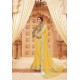 Yellow Latest Designer Satin Silk Saree