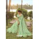 Sea Green Soft Dola Silk Stone Worked Designer Saree