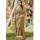 Beige Designer Classic Wear Weaving Zari Silk Saree