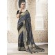 Grey Designer Party Wear Banarasi Pure Silk Saree