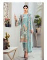 Sea Green Georgette Embroidered Designer Pakistani Style Suit
