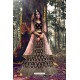 Pretty Maroon Pure Velvet Designer Wedding Wear Lehenga Choli