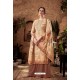 Light Beige Designer Pure Viscose Velvet Palazzo Suit