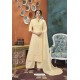 Cream Heavy Faux Georgette Readymade Palazzo Suit