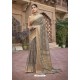 Grey Designer Wear Cotton Silk Saree