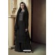 Black Heavy Faux Georgette Designer Sharara Suit