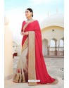 Red And Grey Sana Silk Designer Saree
