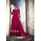 Rani Pink Heavy Designer Georgette Anarkali Suit