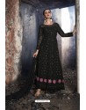 Black Heavy Designer Georgette Anarkali Suit