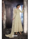 Cream Heavy Designer Georgette Anarkali Suit