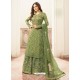 Green Jacquard Embroidered Heavy Designer Suit
