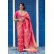 Rani Pink Designer Classic Wear Silk Saree