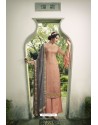 Peach Pure Viscose Chinon Party Wear Palazzo Suit