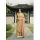 Cream Pure Viscose Chinon Party Wear Palazzo Suit