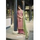 Pink Pure Viscose Chinon Party Wear Palazzo Suit