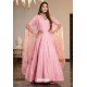 Pink Diamond Georgette Designer Anarkali Long Gown