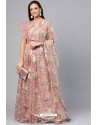Dusty Pink Latest Designer Party Wear Fancy Lehenga Choli