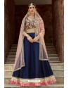 Navy Blue Heavy Art Silk Designer Lehenga Choli