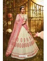 Latest White Designer Georgette Wedding Lehenga Choli