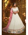 Tremendous White Designer Georgette Wedding Lehenga Choli