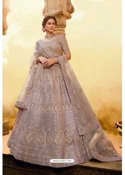 Old Rose Designer Butter Crepe Wedding Lehenga Choli