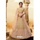 Golden Designer Soft Net Silk Wedding Lehenga Choli