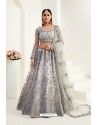 Grey Designer Bridal Wedding Wear Lehenga Choli