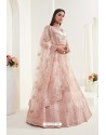 Peach Designer Bridal Wedding Wear Lehenga Choli