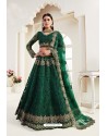 Dark Green Designer Bridal Wedding Wear Lehenga Choli