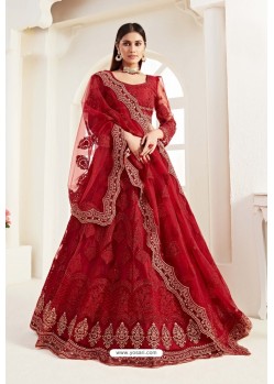 Red Designer Bridal Wedding Wear Lehenga Choli