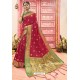 Red Designer Classic Wear Art Silk Saree