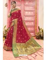 Red Designer Classic Wear Art Silk Saree