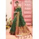 Dark Green Designer Classic Wear Art Silk Saree