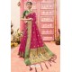 Hot Pink Designer Classic Wear Art Silk Saree
