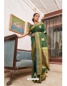 Dark Green Designer Classic Wear Soft Silk Saree