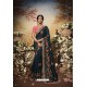 Teal Blue Partywear Vichitra Silk Designer Saree