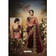 Purple Latest Designer Party Wear Saree