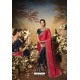 Crimson And Navy Latest Designer Party Wear Saree