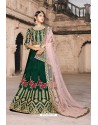 Dark Green Designer Wedding Wear Lehenga Choli