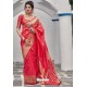 Crimson Banarasi Art Silk Traditional Wear Designer Saree