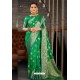 Forest Green Designer Sana Silk Classic Wear Saree