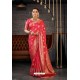 Fuchsia Designer Sana Silk Classic Wear Saree