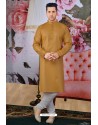 Rust Cotton Fancy Classic Wear Kurta Pajama